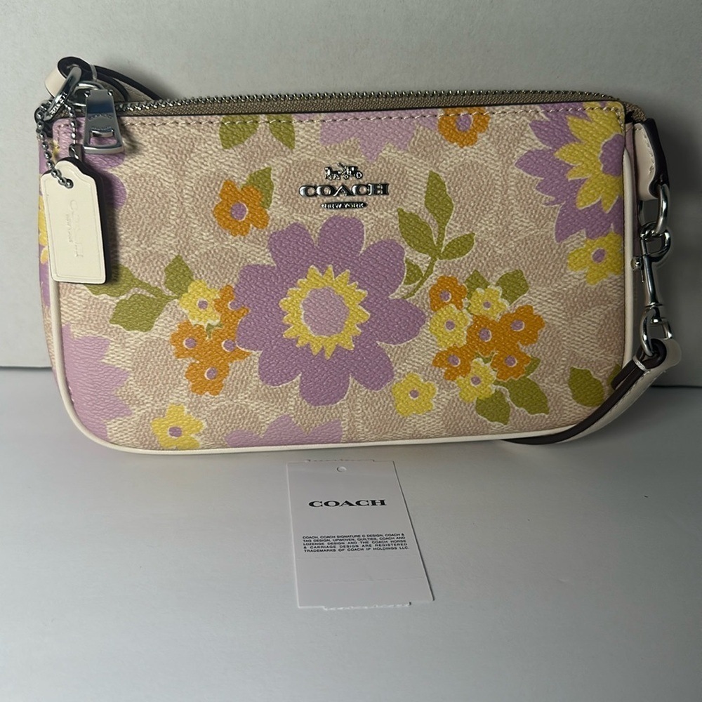 NWT Coach Nolita 19 Signature Canvas Floral Print Wristlet Shoulder Bag Purse - Picture 7 of 16